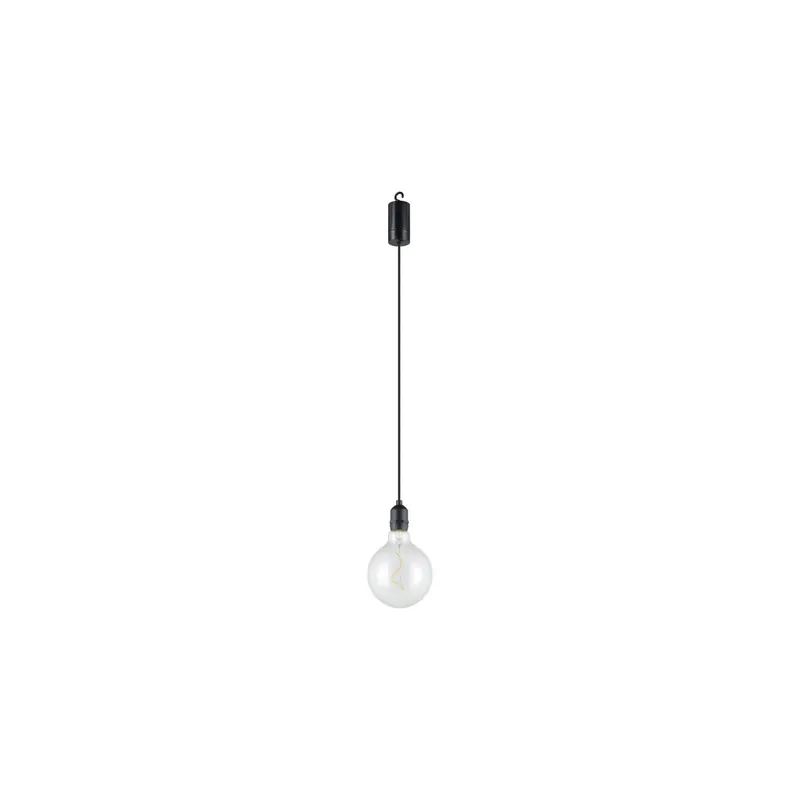 Eglo Pendelleuchte Vignanello Schwarz 827 Extra Warmweiß | IP44 - Batteriebetrieben Echt