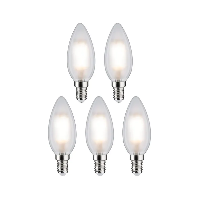 Paulmann 29096 Filament 230V LED Kerze E14 5er Pack 4000K matt Kracherpreis