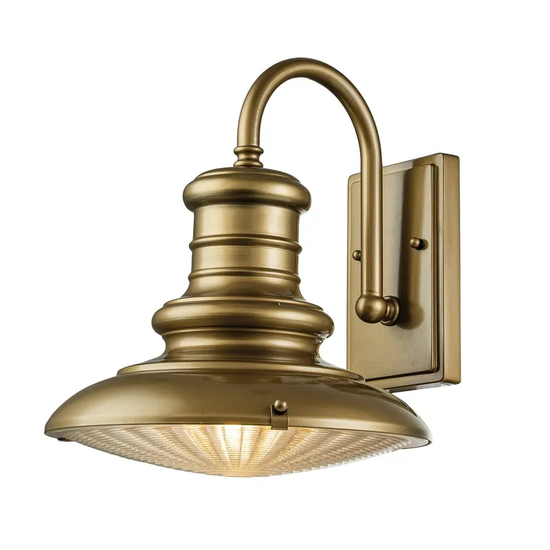 Angebot Elstead Redding Station 1 Light Außenwandleuchte messing E27 32cm