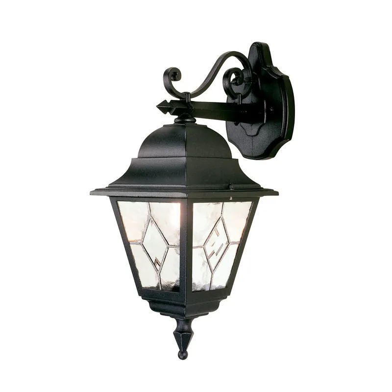 Markenprodukt Elstead Lighting Norfolk Outdoor 1-Light DOWN Wandleuchte Schwarz IP43
