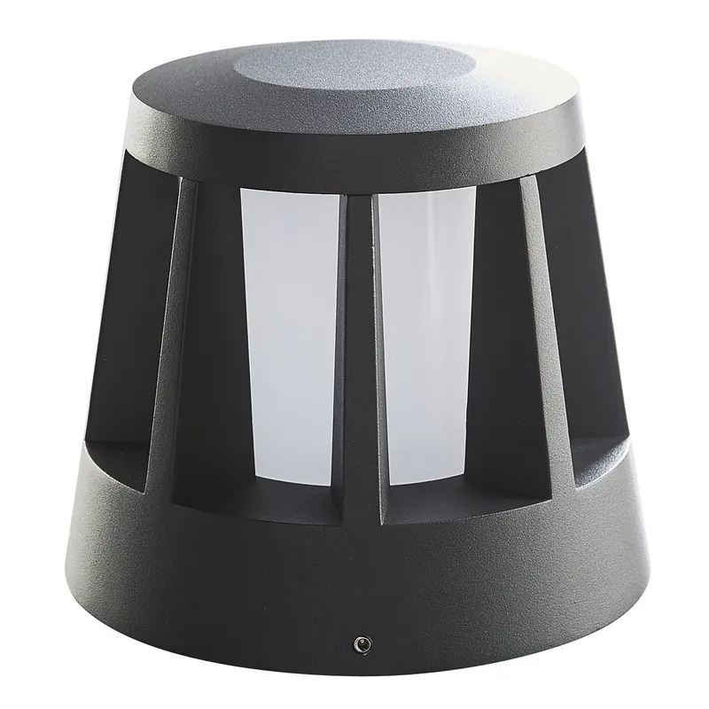Heitronic 501332 LED Wegbegrenzungsleuchte Gomera anthrazit rund mit Anfahrschutz Preiswert