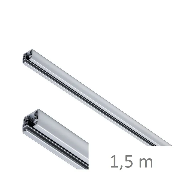 Garantierte Lieferung Paulmann 95665 URail Schienensystem Zubehör Schiene 1,5m 230V Chrom matt