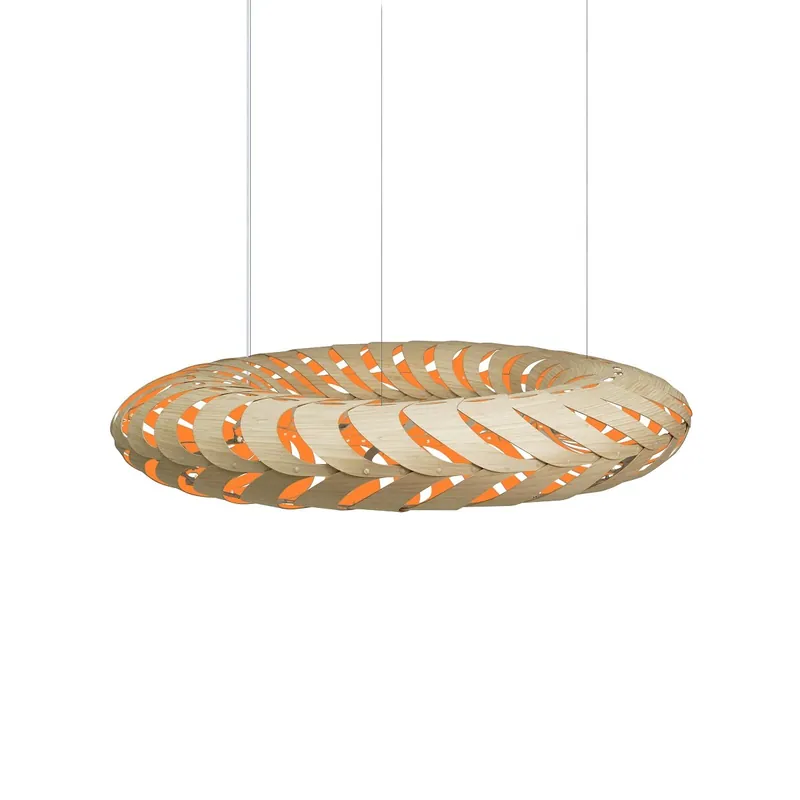 Echt David Trubridge Maru Pendelleuchte Ø 140cm orange