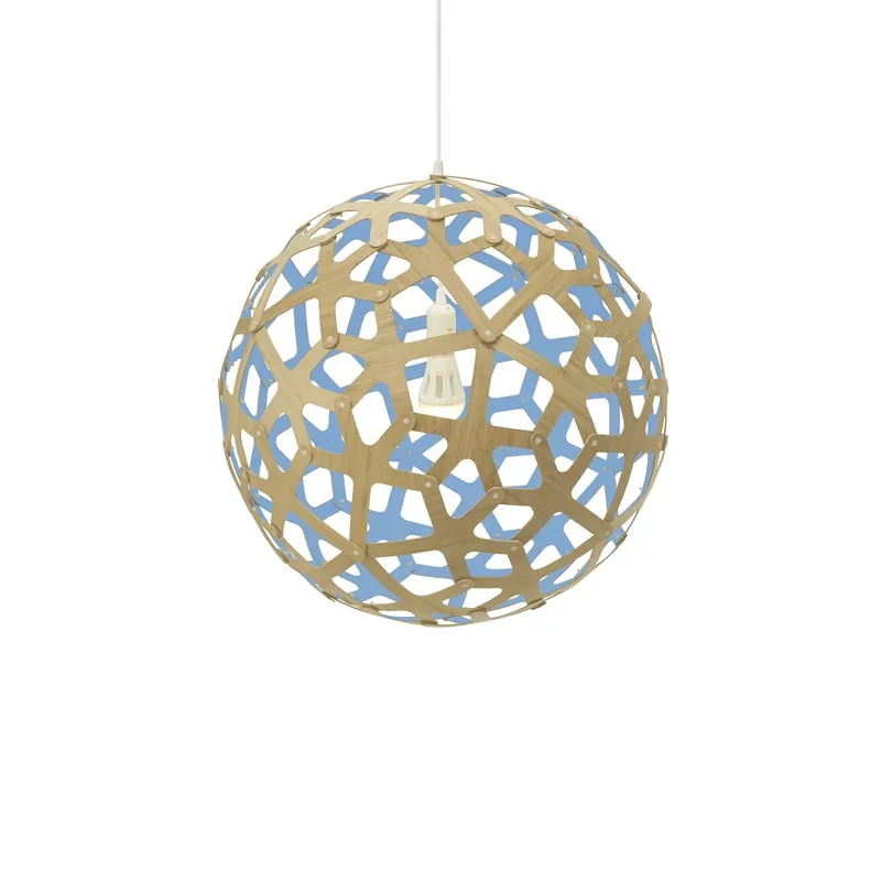 David Trubridge Coral Pendelleuchte Ø 80cm blau Neue Ware