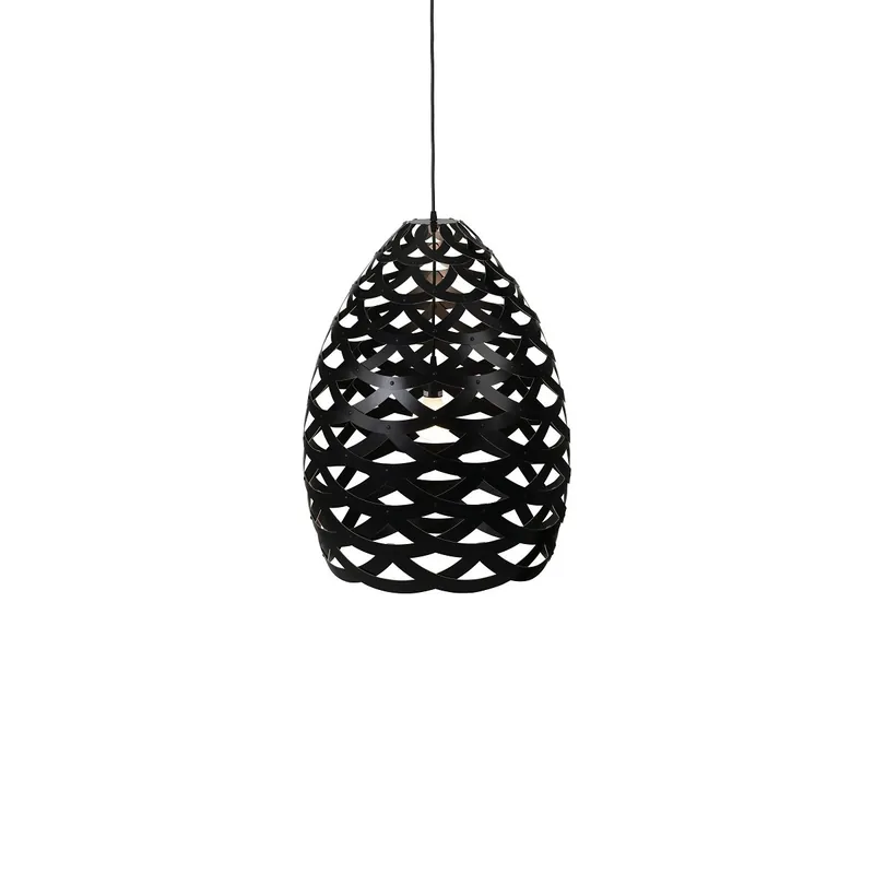 David Trubridge Tui small Pendelleuchte Ø 40 cm schwarz 2 Seiten Sale