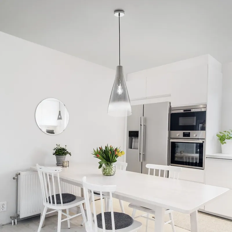 Neu Nova Luce 9009231 LIVTAR Pendelleuchte 1-flammig Chrom E27