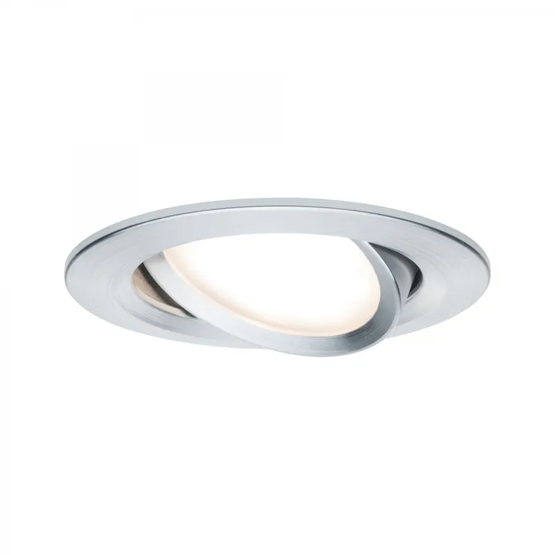 Sonderaktion Paulmann No. 93486 Einbauleuchte LED Coin Nova rund 6W Alu gedreht 3-Stufen dimmbar