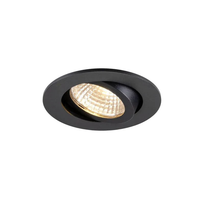 SLV 1009023 NEW TRIA® 68 Deckeneinbauleuchte PHASE AIRTIGHT 3000K rund schwarz Must-Have