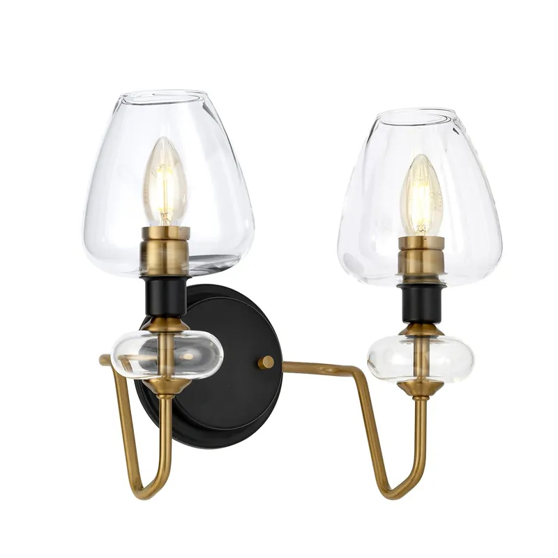 Elstead Lighting Armand 2-Light Wandleuchte Messing 2-flammig E14 Heißes Angebot