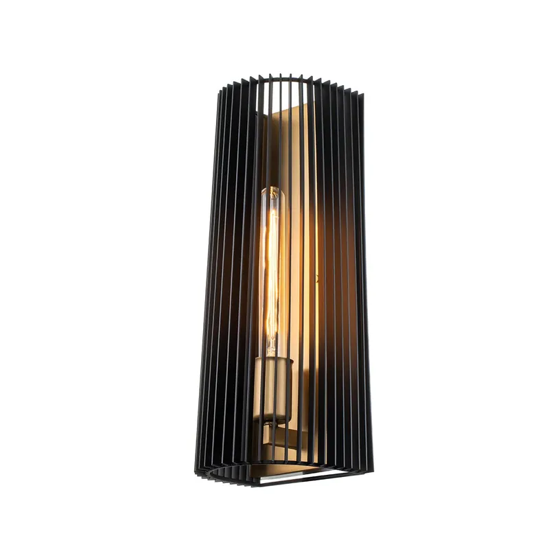 Elstead Linara 1-flammige Wandleuchte schwarz messing Echt