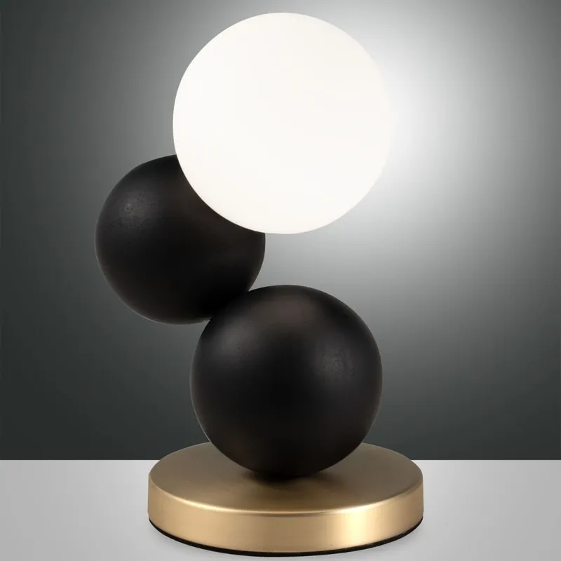 Wochenendangebot Fabas Luce 3754-30-101 Tischleuchte Micky Schwarz