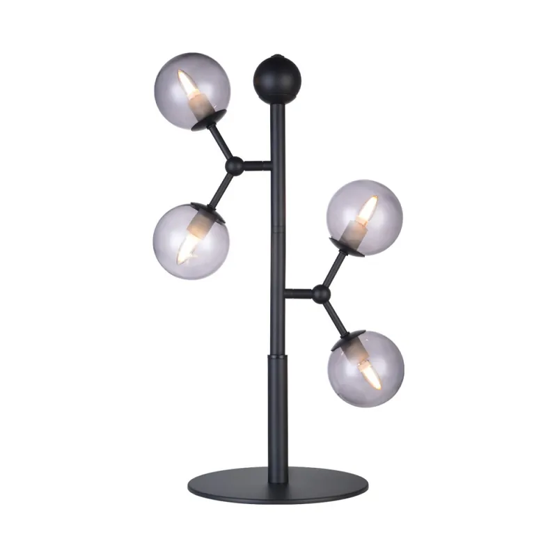 Halo Design No. 740109 Tischleuchte ATOM by E. Patton Smoke H52cm Heißes Angebot