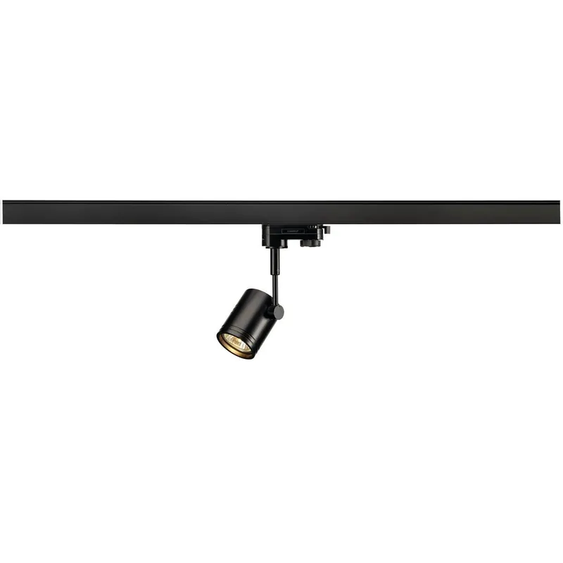 SLV No. 152240 BIMA 1 Leuchtenkopf schwarz GU10 max. 50W inklusive 3Phasen-Adapter Begrenztes Angebot
