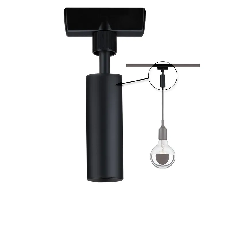 Paulmann No. 96914 URail Universal Pendel Adapter Schwarz Metall Kunststoff Top-Seller