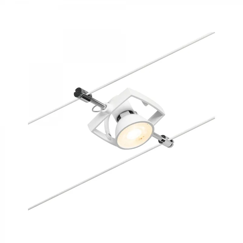Paulmann No. 94433 Seilspot Mac II Weiß matt ohne Leuchtmittel GU5,3 DC 60VA Online Kaufen