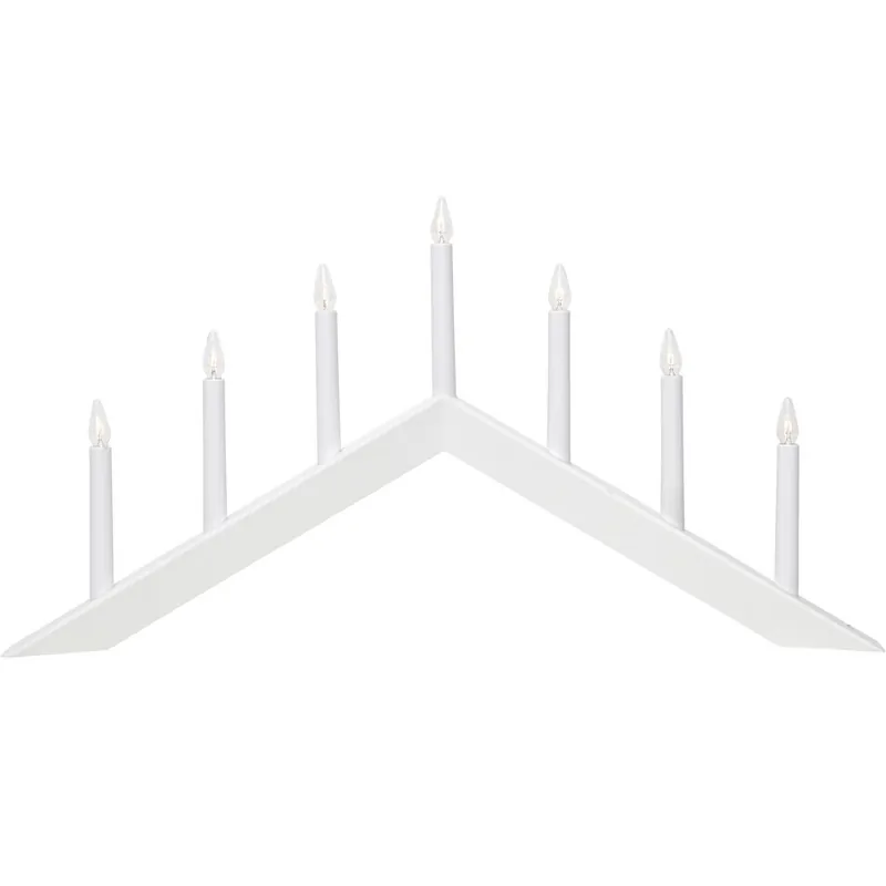 Star Trading Fensterleuchter Arrow No. 219-95 7-flammig weiß 69x36cm Top-Preis