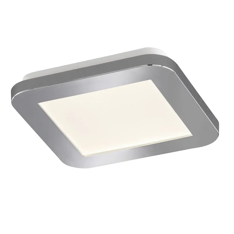Fischer & Honsel 21231 Deckenleuchte Gotland 17cm eckig IP44 chromfarben 3000K Ausverkauf