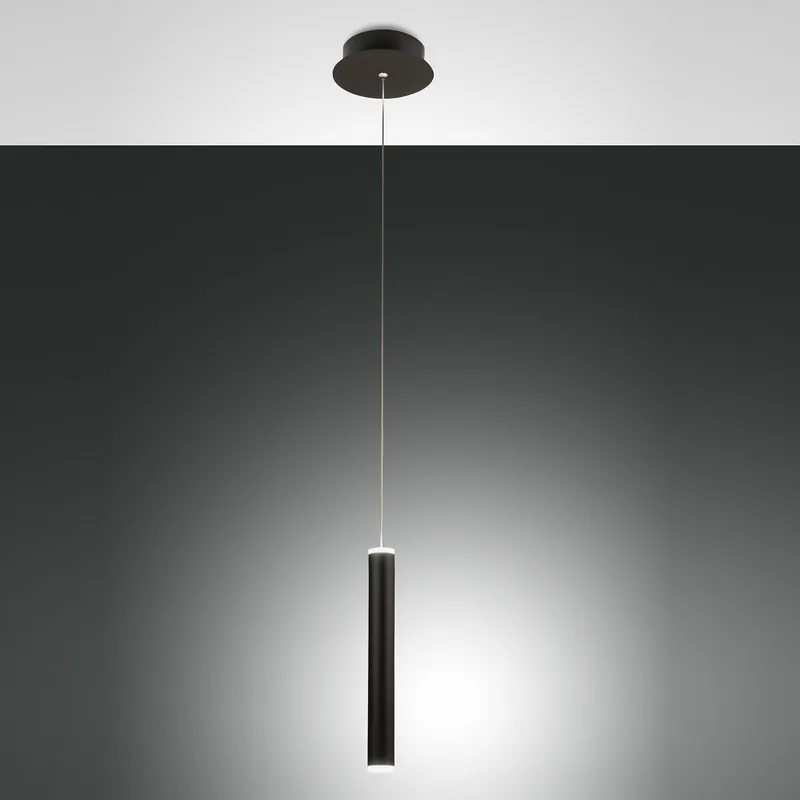 Online Kaufen Fabas Luce 3685-40-101 LED Pendelleuchte Prado 1-flammig schwarz 16cm