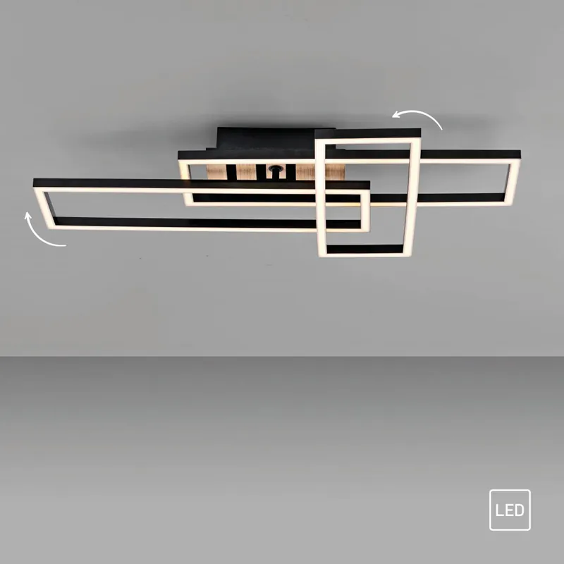 JUST LIGHT 14051-79 AKUSTIKA Deckenleuchte Holzoptik natur 3000K Rabatt