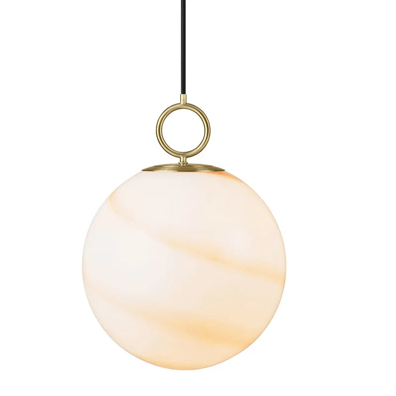 Markenprodukt Halo Design 745654 Pendelleuchte Stockholm 30cm Glas marmor braun