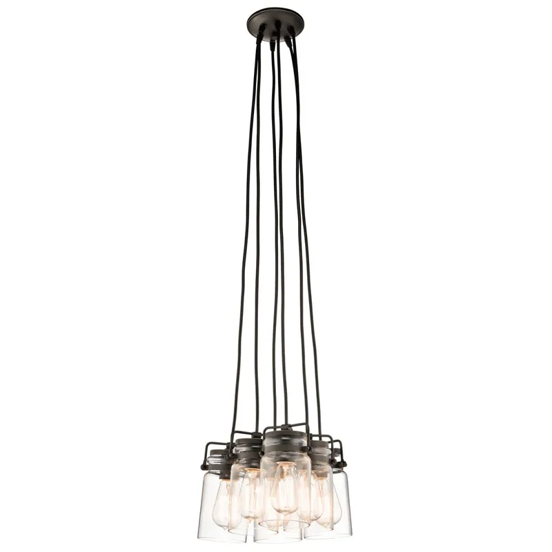 Elstead Lighting Brinley 6-Light Pendelleuchte 6-flammig E27 Alt Bronze Direkt Vom Hersteller