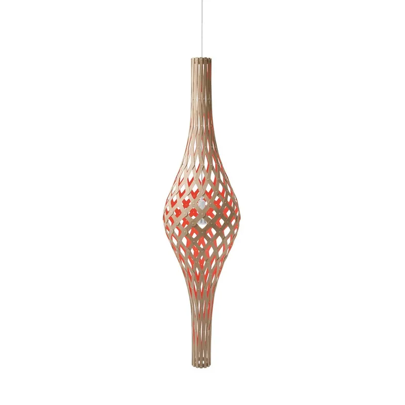 David Trubridge Nikau Pendelleuchte rot Mega-Angebot