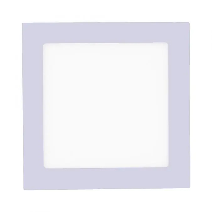 LED-Einbauleuchte, silber, 17x17cm, quadratisch, dimmbar, blendfrei Echt