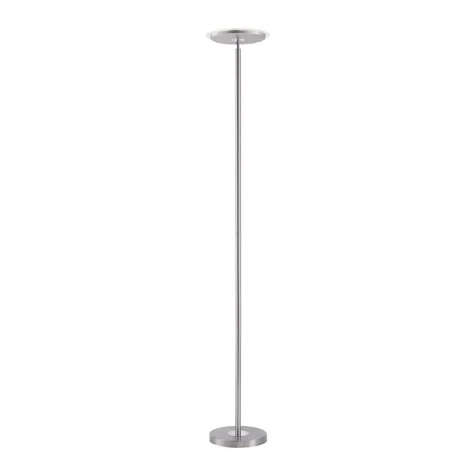 Abverkauf LED-Deckenfluter, stahlfarben, modern, dimmbar. Stehlampe