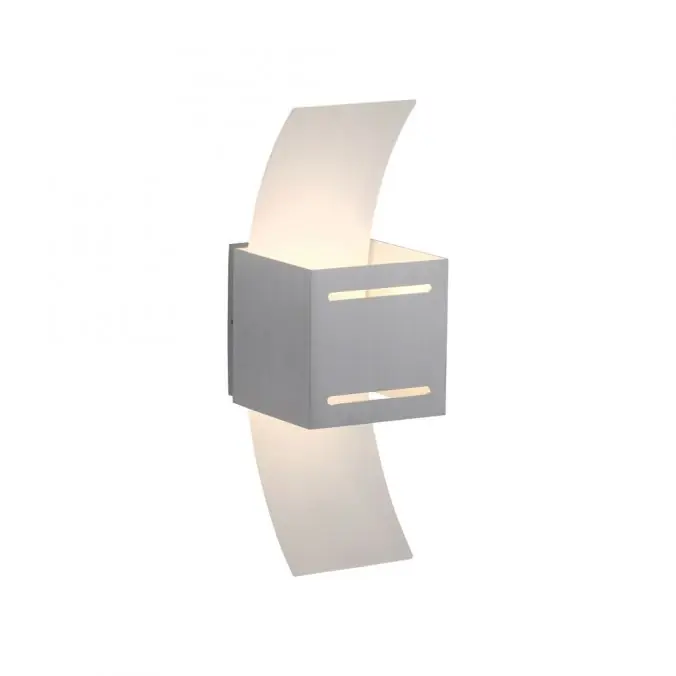LED Wandlampe aluminium Lichtaustritt nach oben unten Treppenhauslampe Schneller Versand